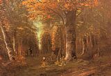 Autumn Canvas Paintings - Forest in Autumn